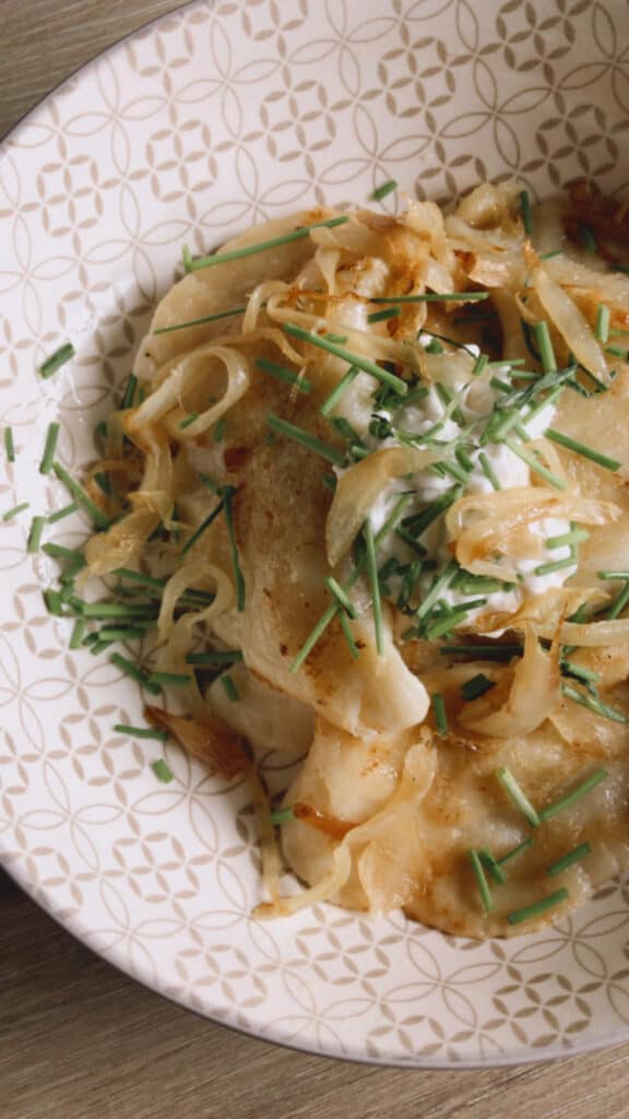 Vegan Potato Cheddar Perogies
