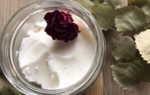 homemade all natural deodorant in jar