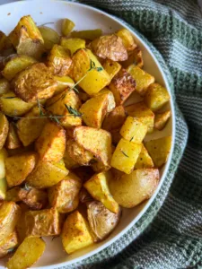 Air Fryer Home Fries recipe on plate