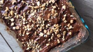 Snickers-Baked-Oatmeal-Vegan