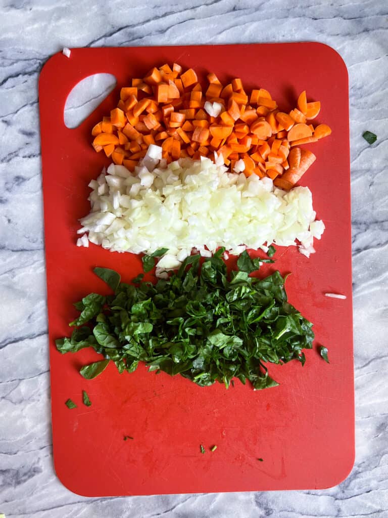 Lentil-Curry-ingredients-on-cutting-board