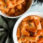 Easy Roasted Red Pepper Pasta Vegan-Recipe