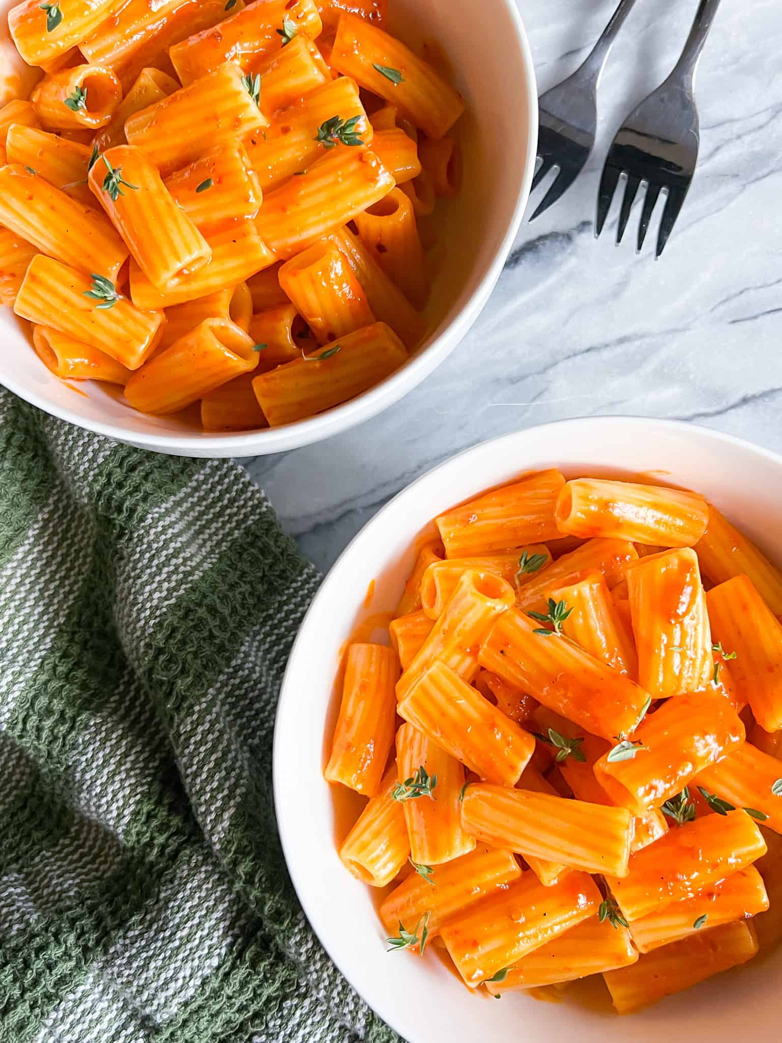 Roasted Red Pepper Pasta Vegan-Recipe