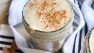 egg nog vegan smoothie