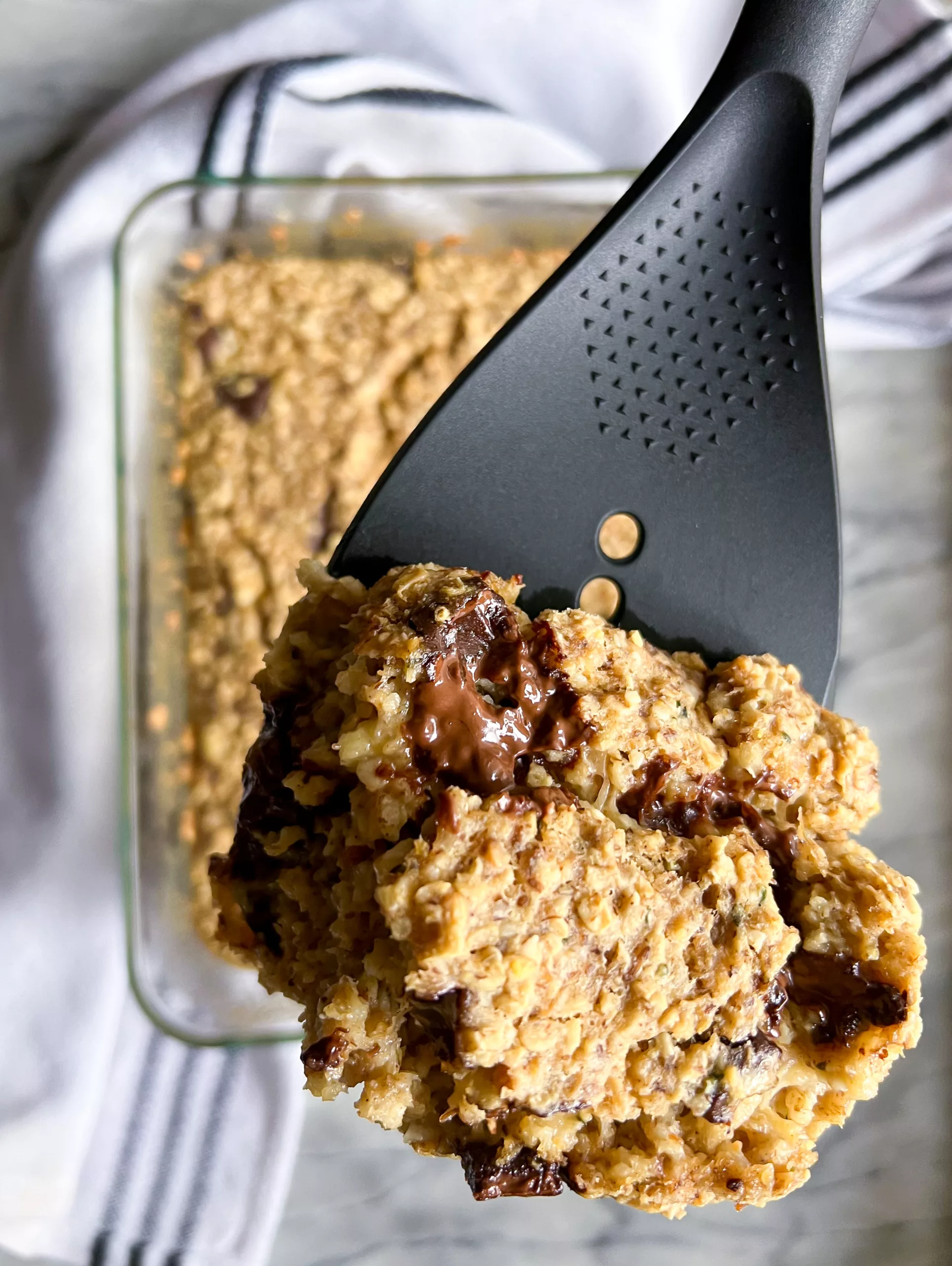 Banana Bread Baked Oatmeal Vegan Healthy-image