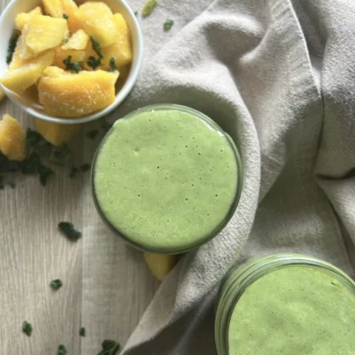 Vegan Mango Kale Smoothie Protein 2 cups