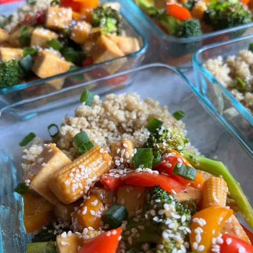 Miso Maple Tofu Recipe Meal Prep