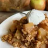 vegan-apple-crisp-recipe-on-white-plate