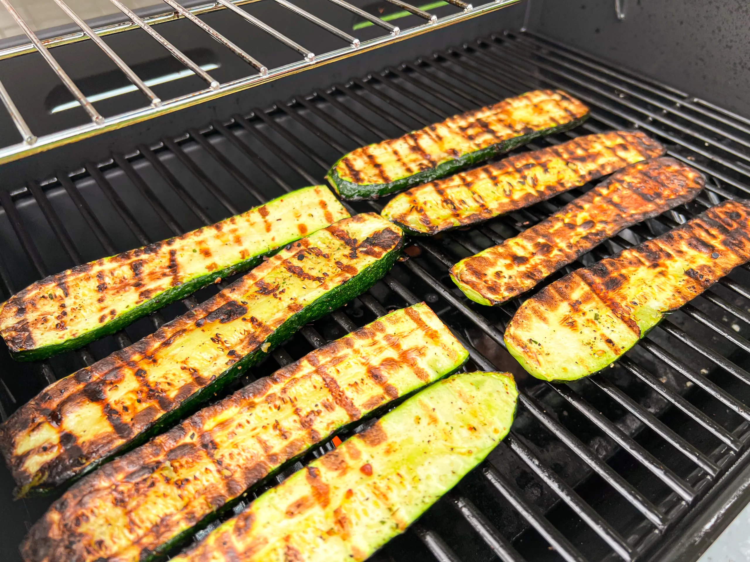 Zucchini on Grill BBQ