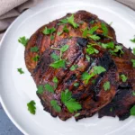 BBQ Portobello Mushrooms on plate