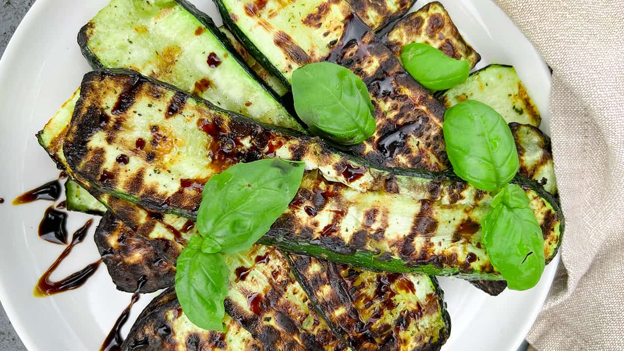 Easy Grilled Zucchini with Balsamic and Herbs Essy Cooks