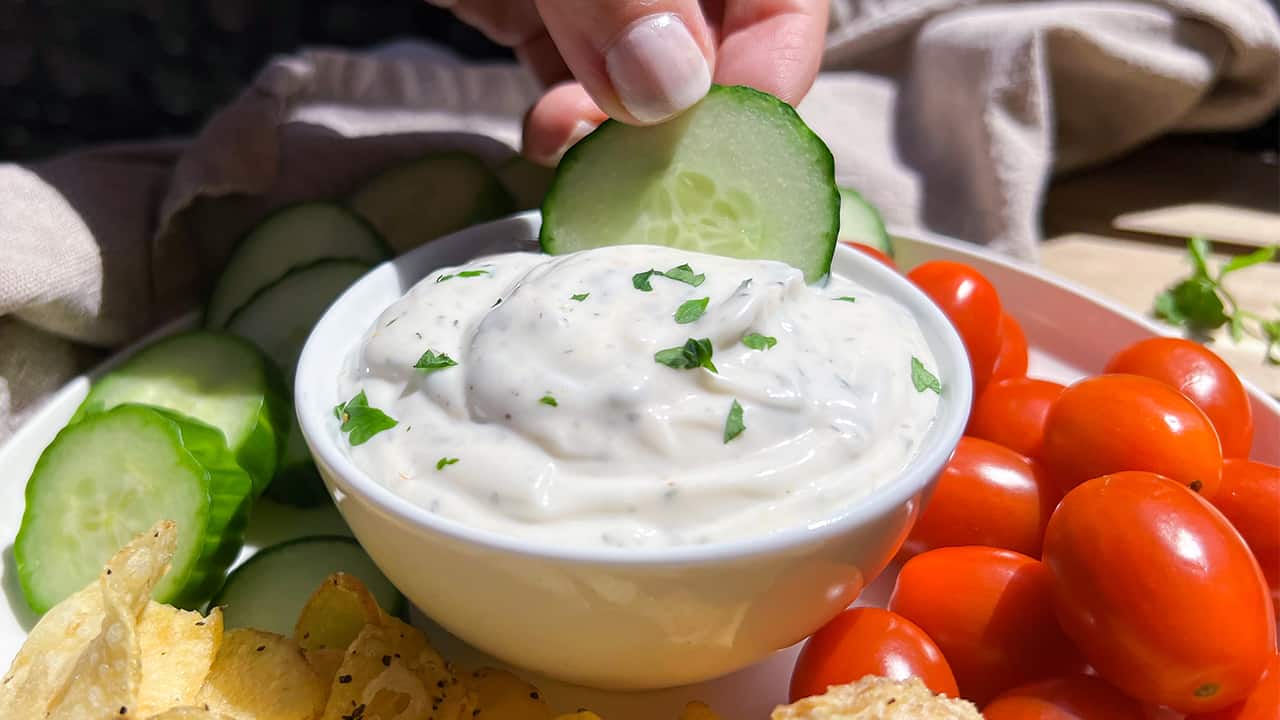 Easy Vegan Ranch Dip Recipe Thick & Creamy Essy Cooks