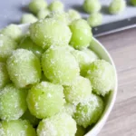 sour patch grapes in bowl