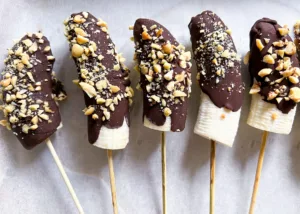 vegan chocolate banana pops