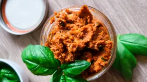 vegan sun dried tomato pesto cover