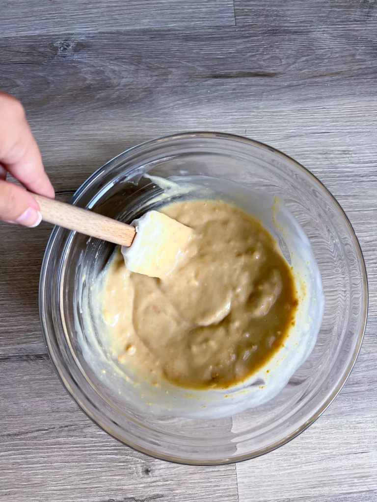 peanut butter yogurt mixture