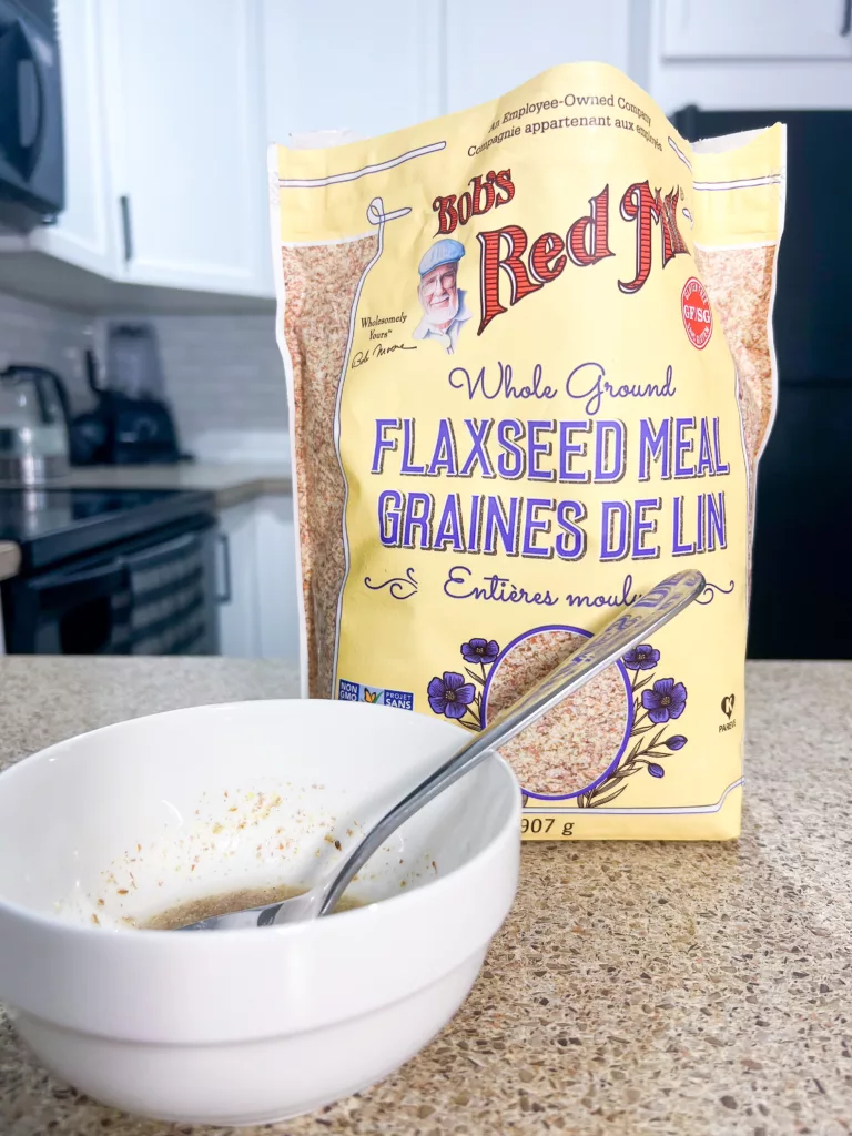 flax egg with flaxseed