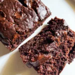 vegan chocolate banana bread white back ground