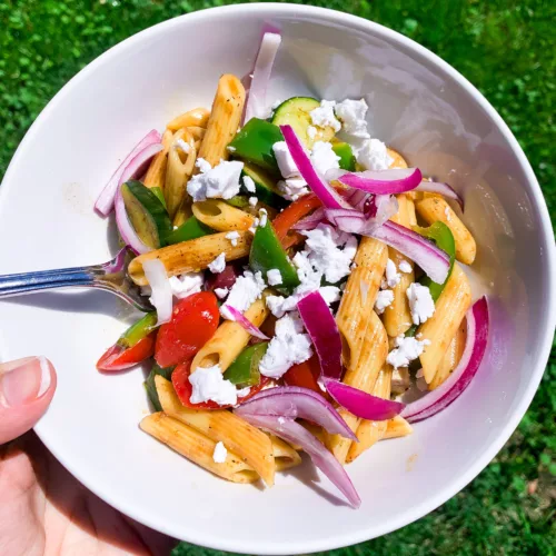 pasta salad with balsamic dressing