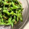 seasoned edamame in bowl