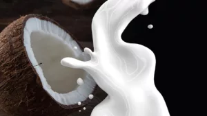 coconut-cream-coming out of coconut