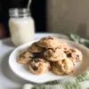 vegan chocolate chip cookies on plate