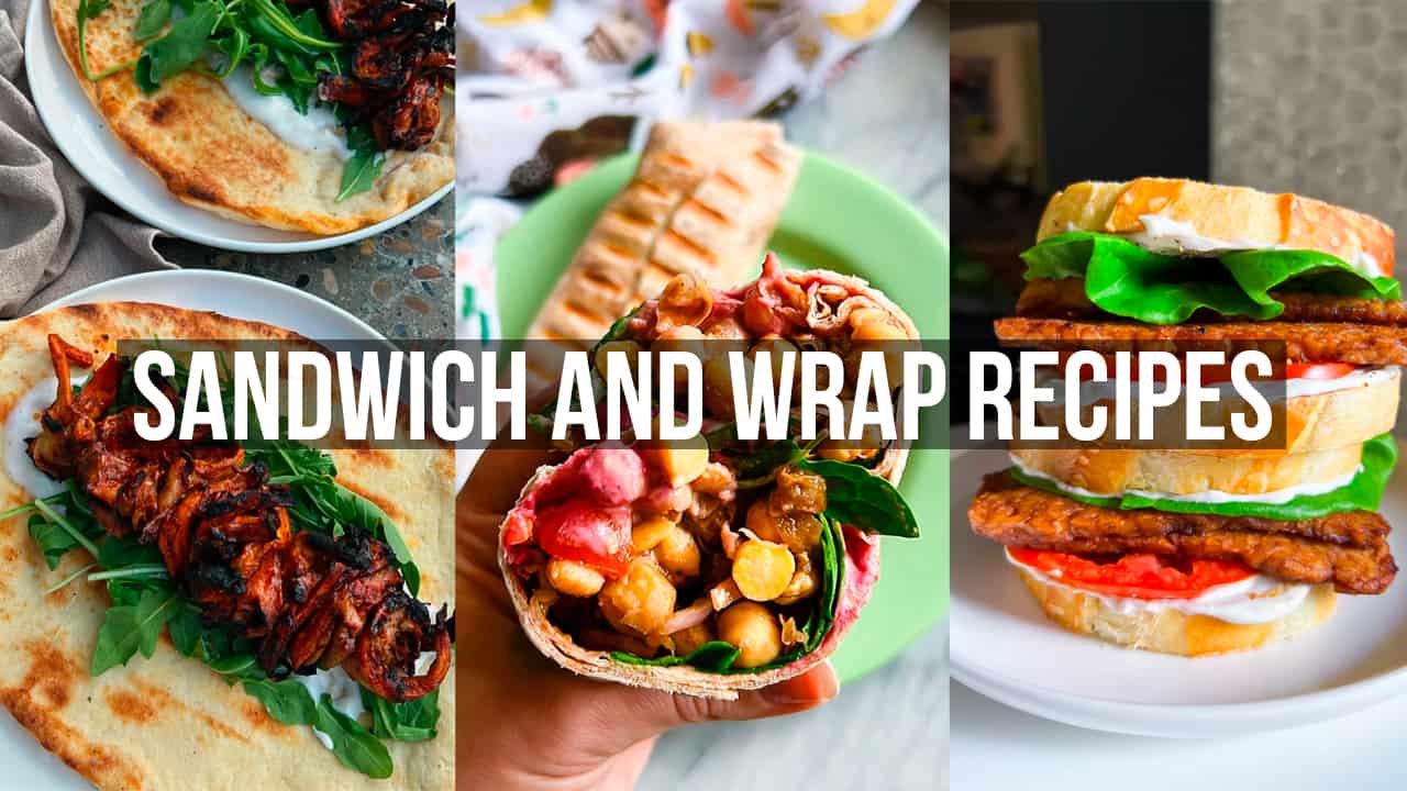 Vegan Sandwiches and Vegan Wraps Recipes Essy Cooks