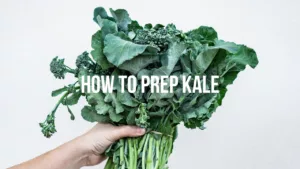 how to prep kale for salad