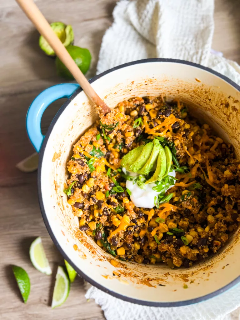 one pot Mexican quinoa recipe vegan