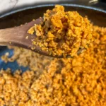 vegan ground beef with TVP