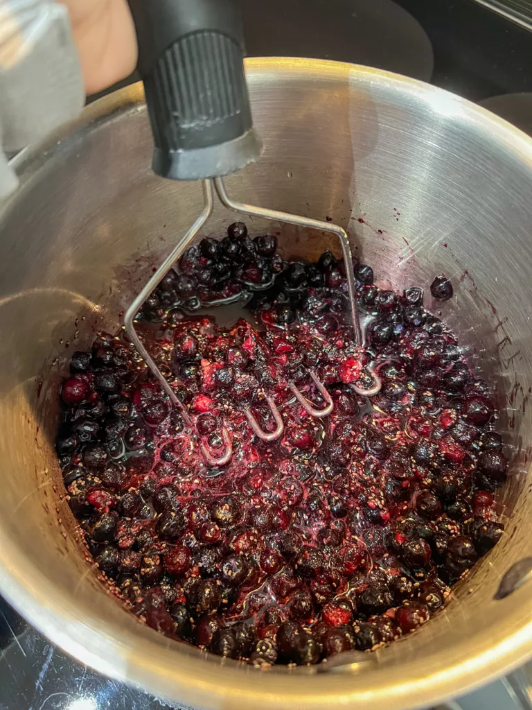 blueberry chia seed jam