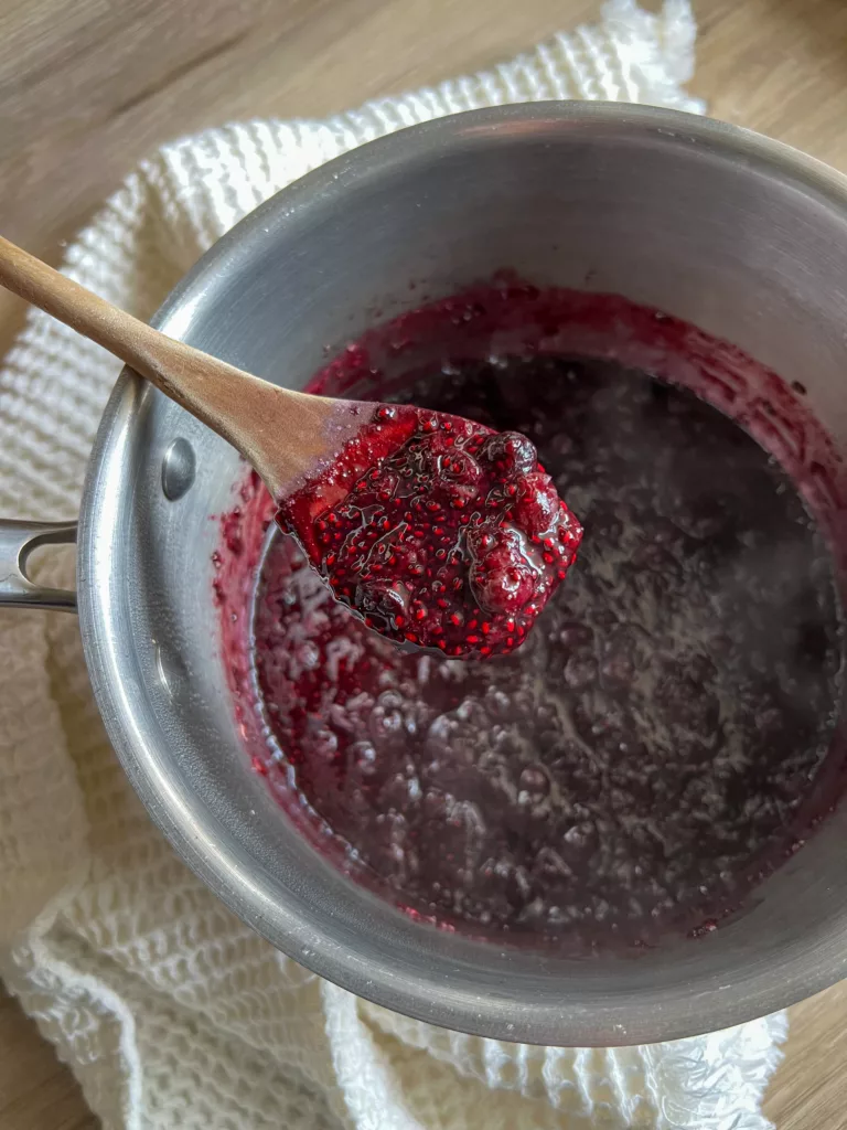 blueberry and chia jam