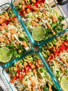 asian slaw recipe meal prep vegan
