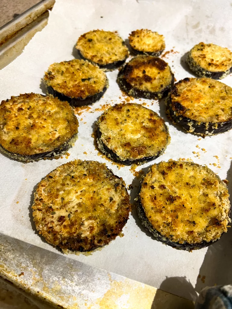 Crispy eggplant parm