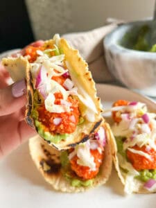 Buffalo Tofu Tacos