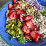 Best Summer Salad Strawberry Arugula Spinach Quinoa