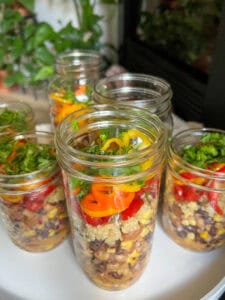 meal prep mexican bean salad recipe