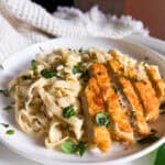 vegan chicken fettuccine alfredo