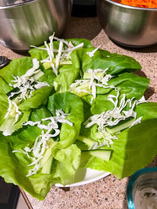 Tofu Lettuce Wraps Recipe with Spicy Peanut Sauce