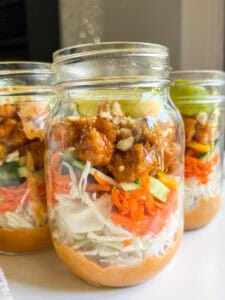 Thai Noodle Salad Mason Jar Meal Prep