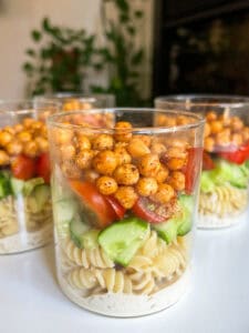 Crispy Chickpea Pasta Salad Meal Prep