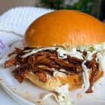 bbq pulled pork vegan sandwich