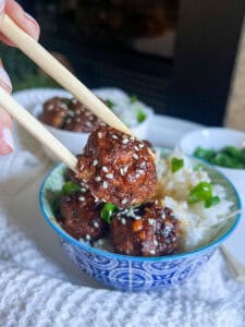 Sticky Ginger Sesame Tofu Meatballs recipe