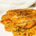 Creamy Cajun Chicken Orzo Vegan Recipe