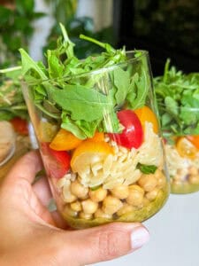 pesto pasta salad recipe meal prep