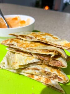 vegetarian bean quesadilla