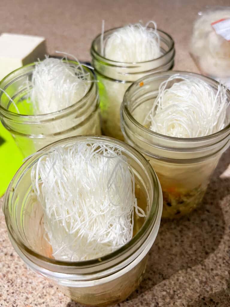 Miso Instant Noodle Jars Soup Meal Prep