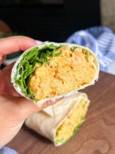 BBQ Chickpea Curry Wrap
