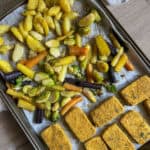 vegan christmas dinner sheet pan