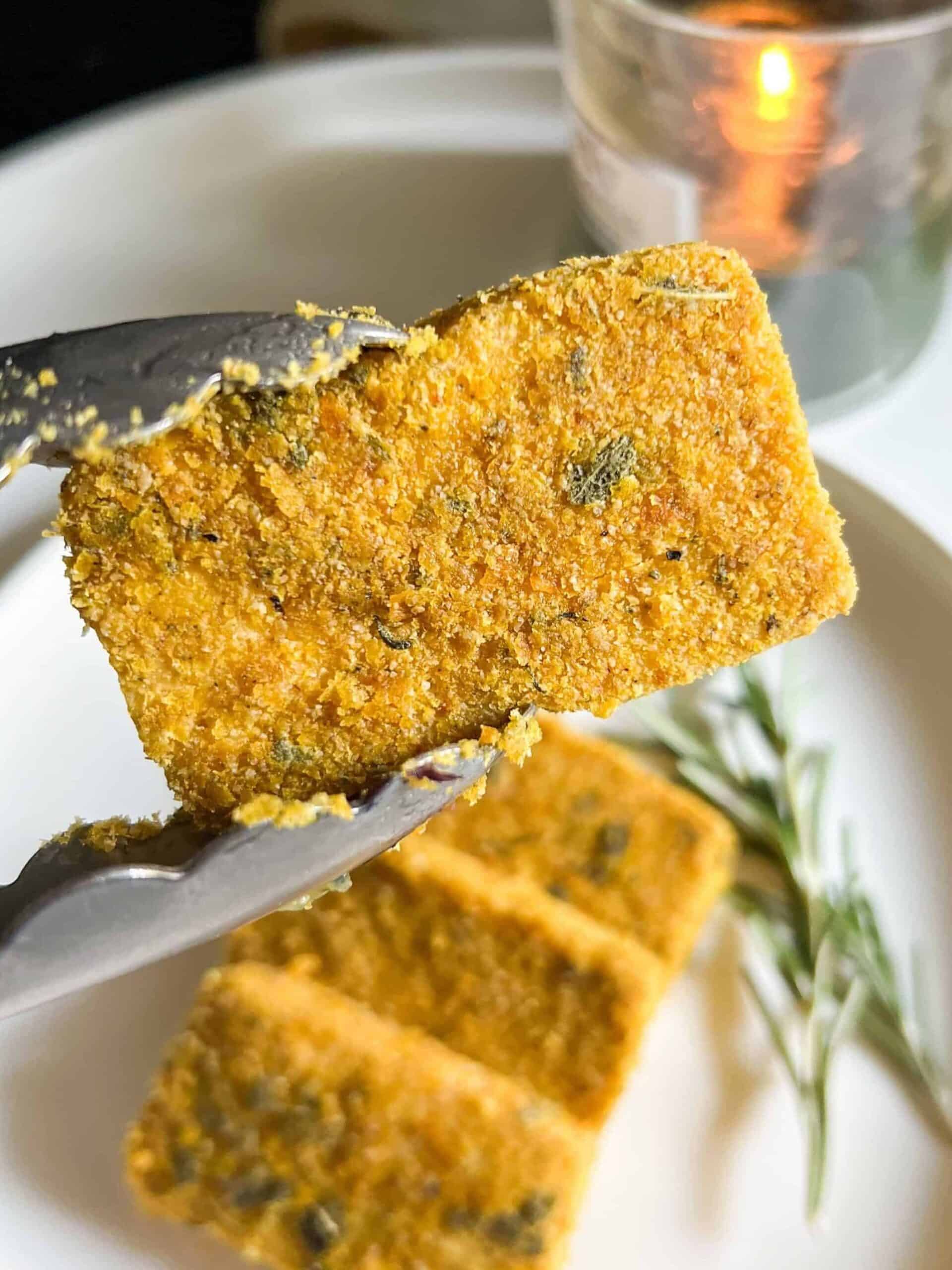 vegan christmas dinner tofu main